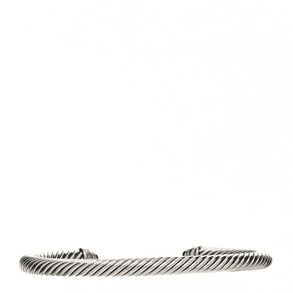 David Yurman Sterling Silver Diamond 5mm Cable Classics Bracelet 2 of 3