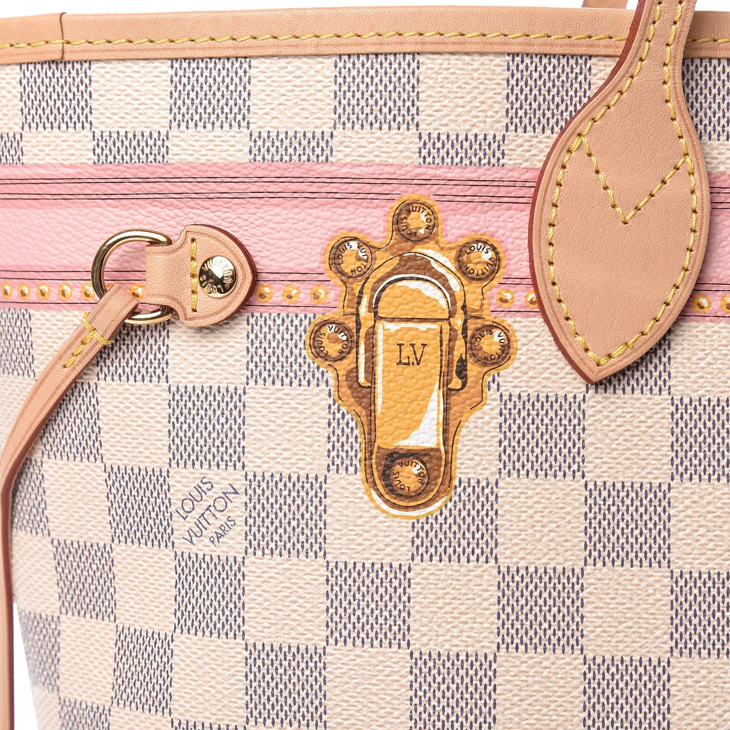 Louis Vuitton Damier Azur Summer Trunks Neo Neverfull MM 12 of 12