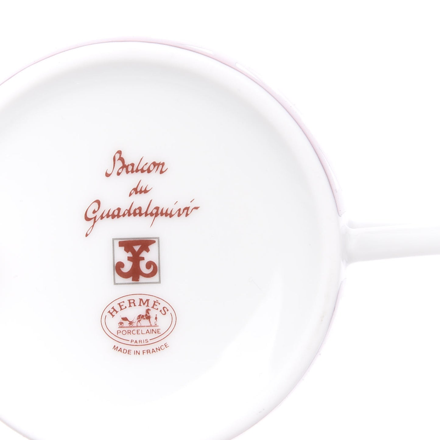 Porcelain Balcon du Guadalquivir Tea Cup and Saucer Set of 2
