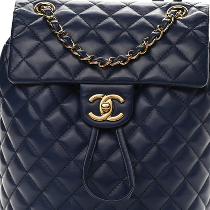 Chanel Calfskin Quilted Small Urban Spirit Backpack Navy 8 of 10