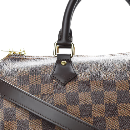 Louis Vuitton Damier Ebene Speedy Bandouliere 30 11 of 12