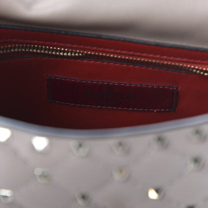 Valentino Garavani Lambskin Medium Rockstud Spike Shoulder Bag Poudre 8 of 10
