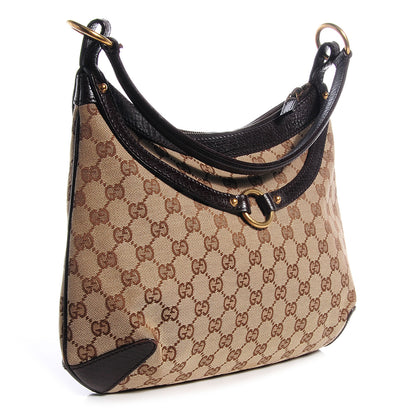 Gucci Monogram Horsebit Hobo Brown 3 of 7
