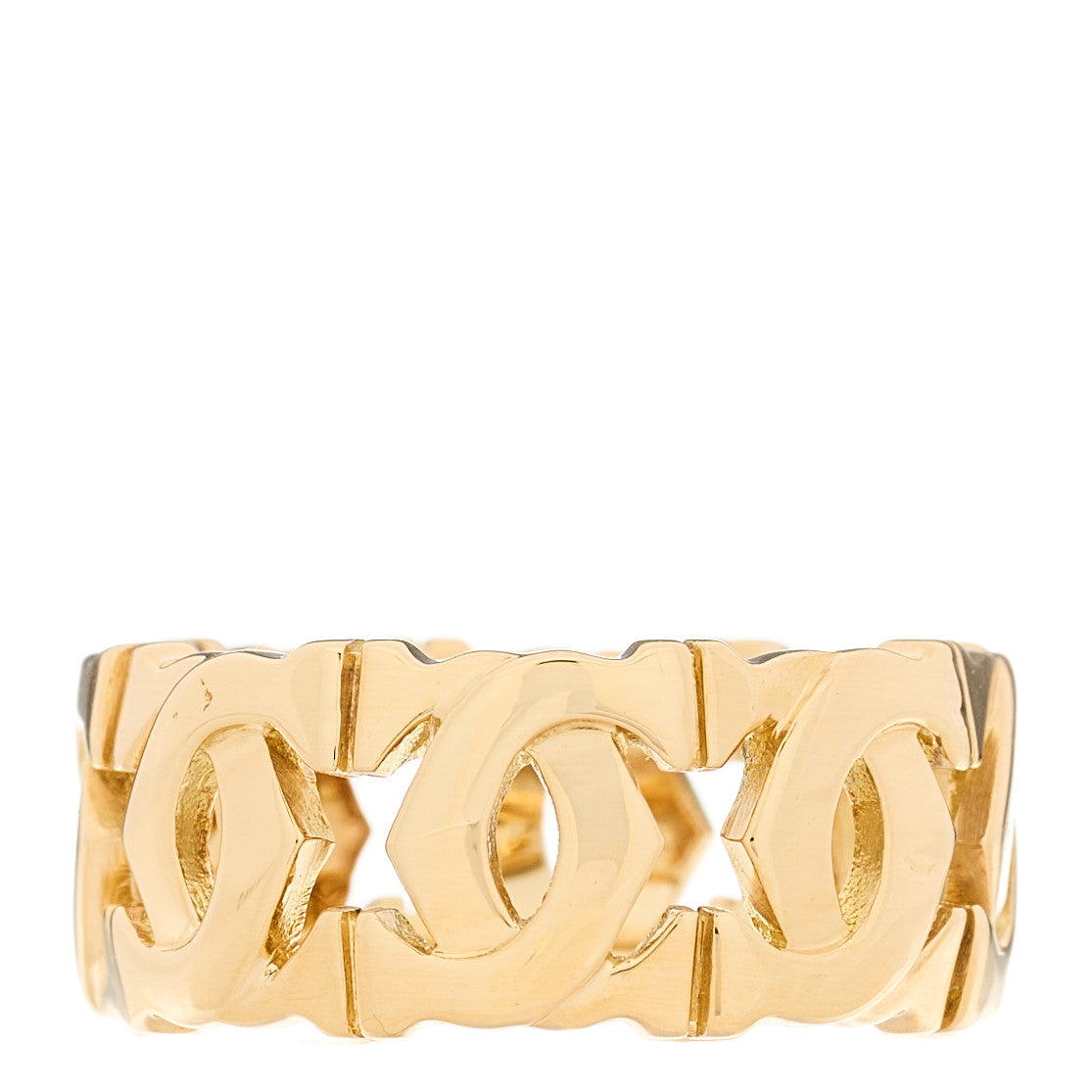 18K Yellow Gold C De Cartier Ring 50 5.25