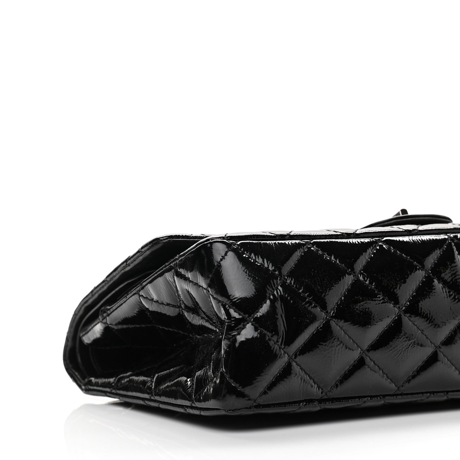 Chanel Distressed Patent Quilted 2.55 Reissue 227 Flap Black 9 of 13