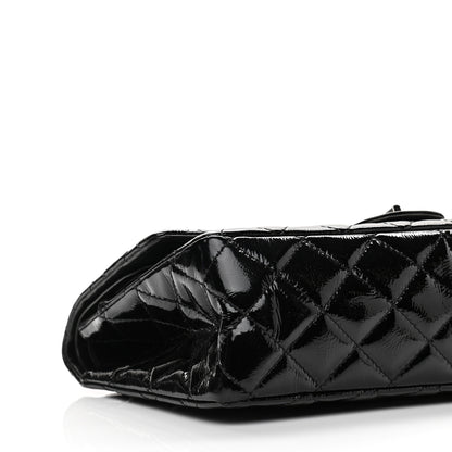 Chanel Distressed Patent Quilted 2.55 Reissue 227 Flap Black 9 of 13