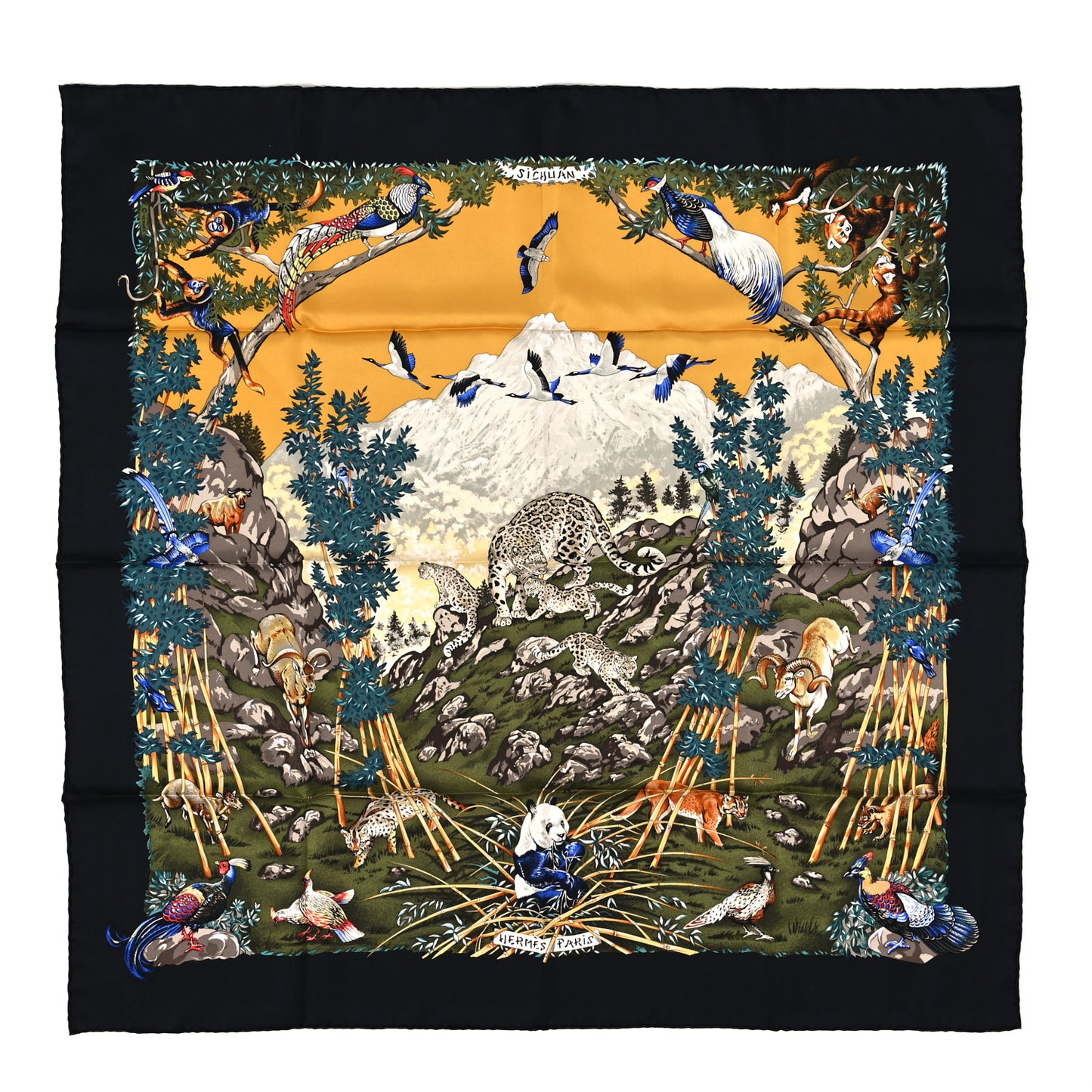 Silk Sichuan Scarf 90