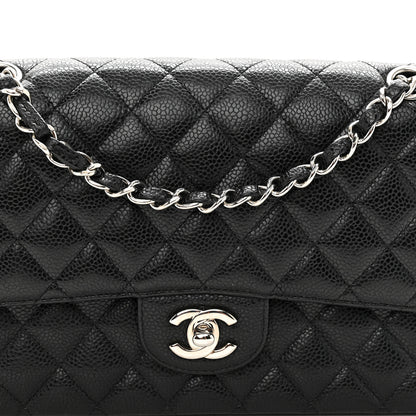 Chanel Caviar Quilted Medium Double Flap Black 8 of 11
