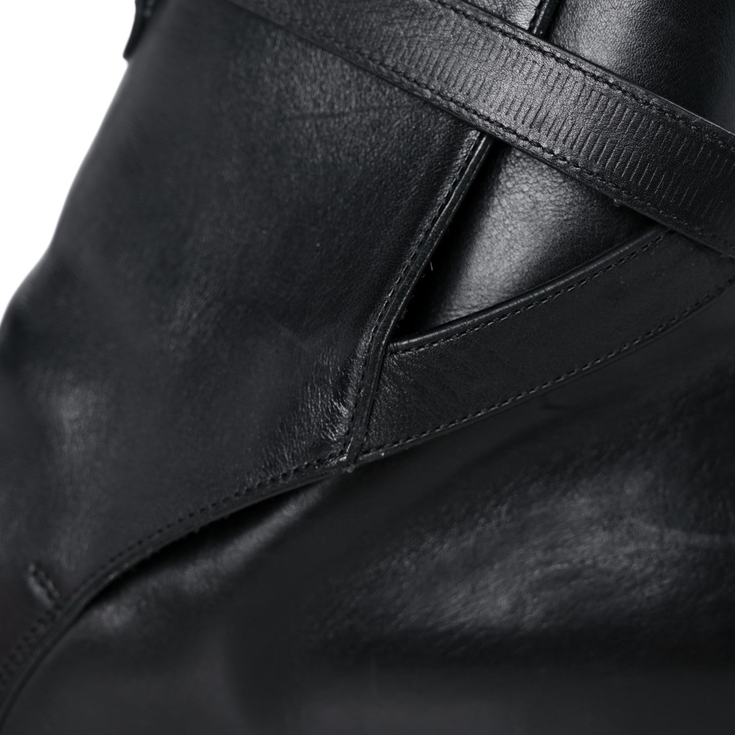 Saint Laurent Calfskin Mens Ankle Boots 46 Black 13 of 17