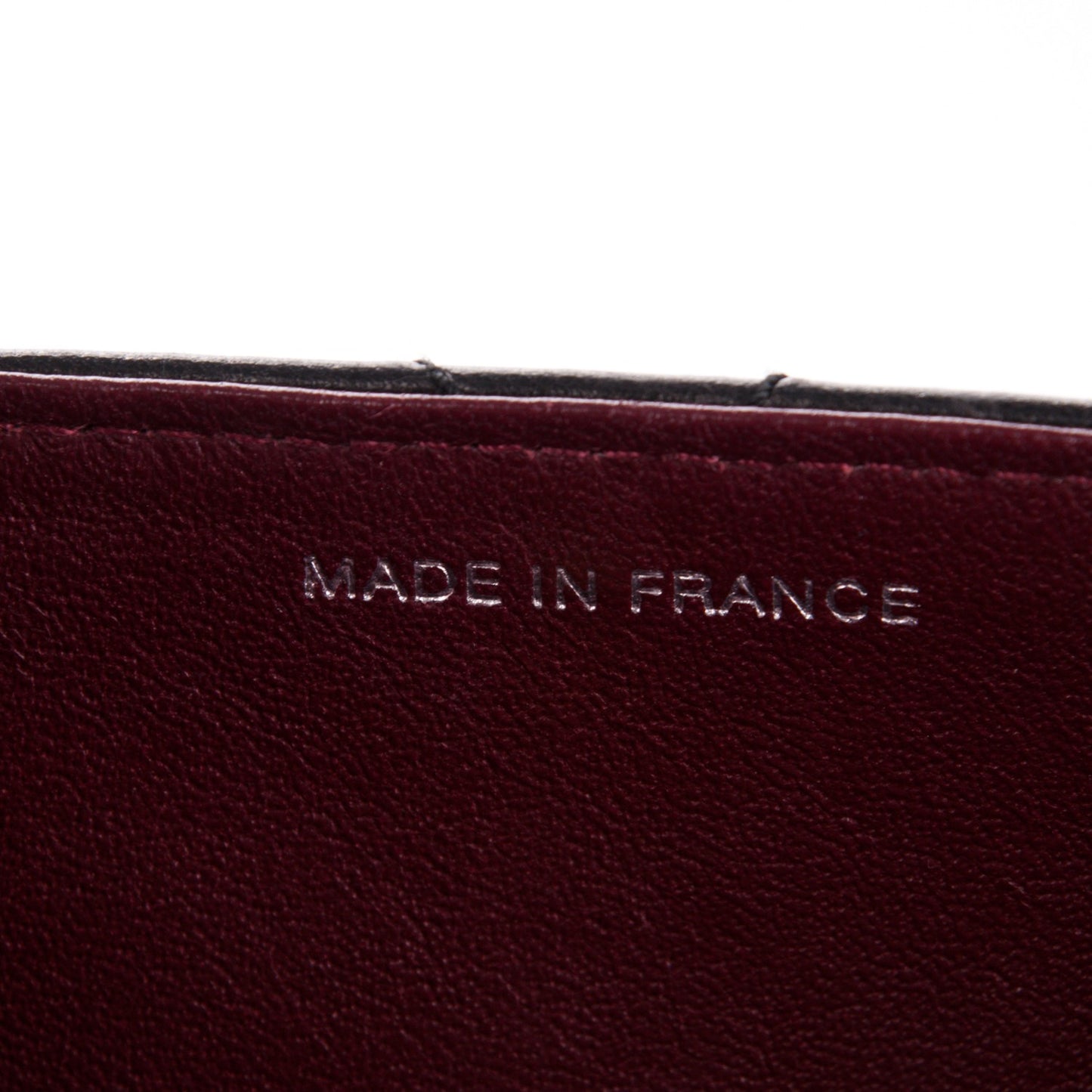 Calfskin Stitched Shoulder Bag Black
