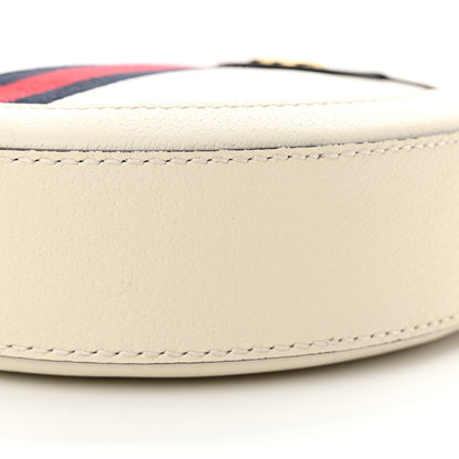 Gucci Textured Calfskin Web Mini Ophidia Round Shoulder Bag Mystic White 10 of 14