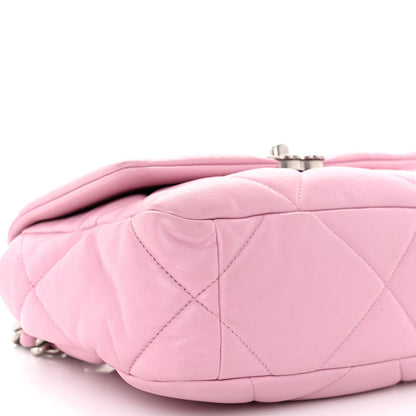 Chanel Lambskin Quilted Medium Chanel 19 Flap Pink 9 of 17