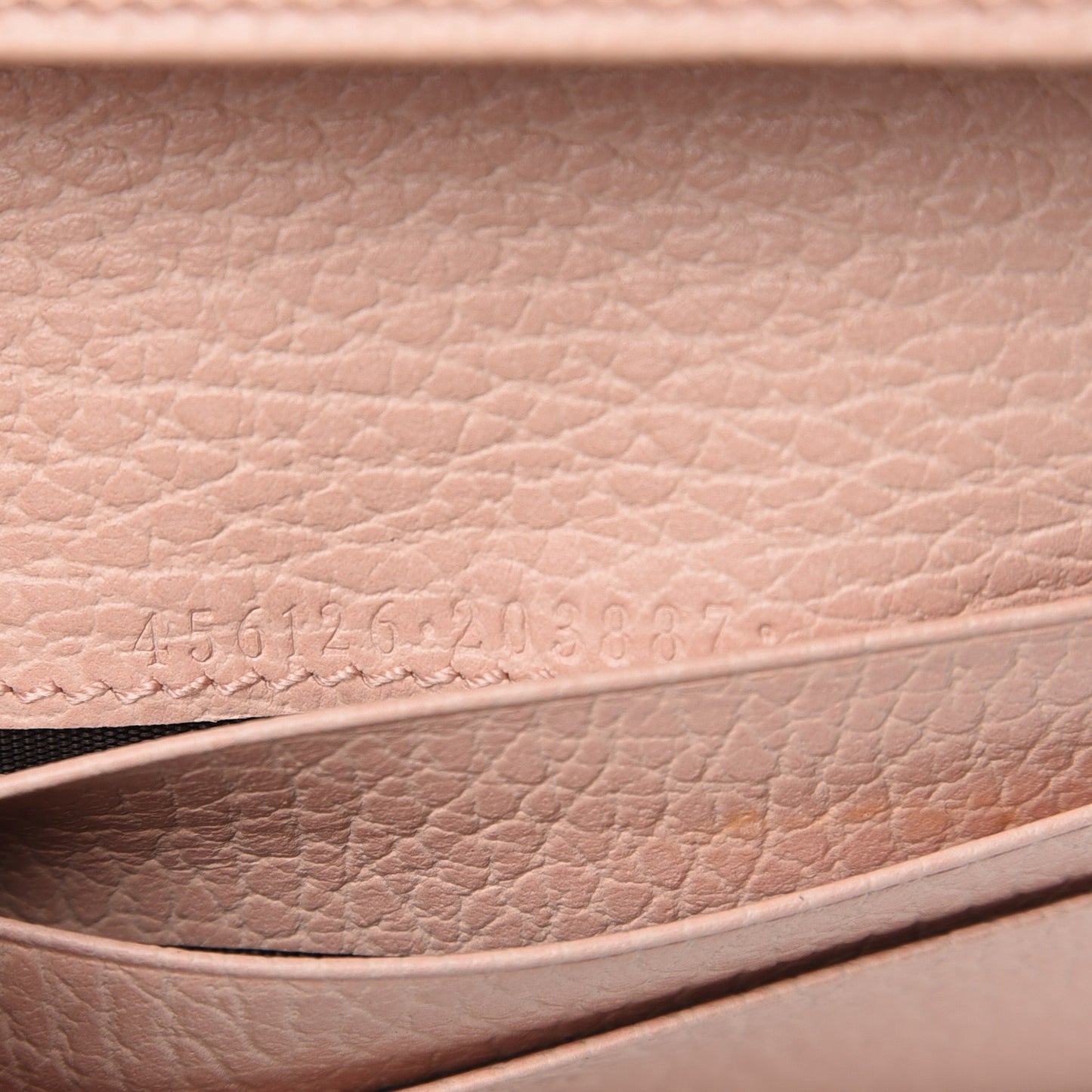 Dollar Calfskin GG Marmont Card Case Perfect Pink