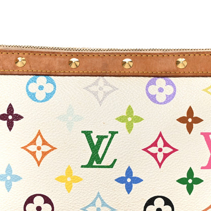Louis Vuitton Monogram Multicolor Pochette Accessories White 8 of 12