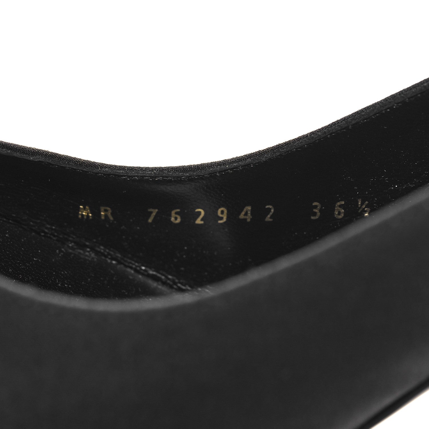 Saint Laurent Crepe Satin Opyum Crystal Slingback Pump 36.5 Black 7 of 10