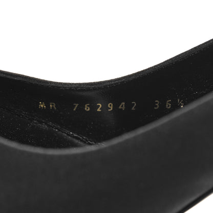 Saint Laurent Crepe Satin Opyum Crystal Slingback Pump 36.5 Black 7 of 10