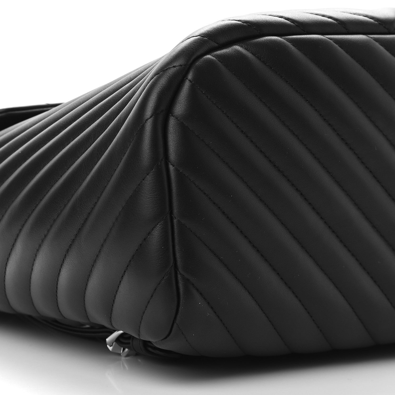 Chanel Calfskin Chevron Quilted Large Urban Spirit Backpack Black 8 of 9