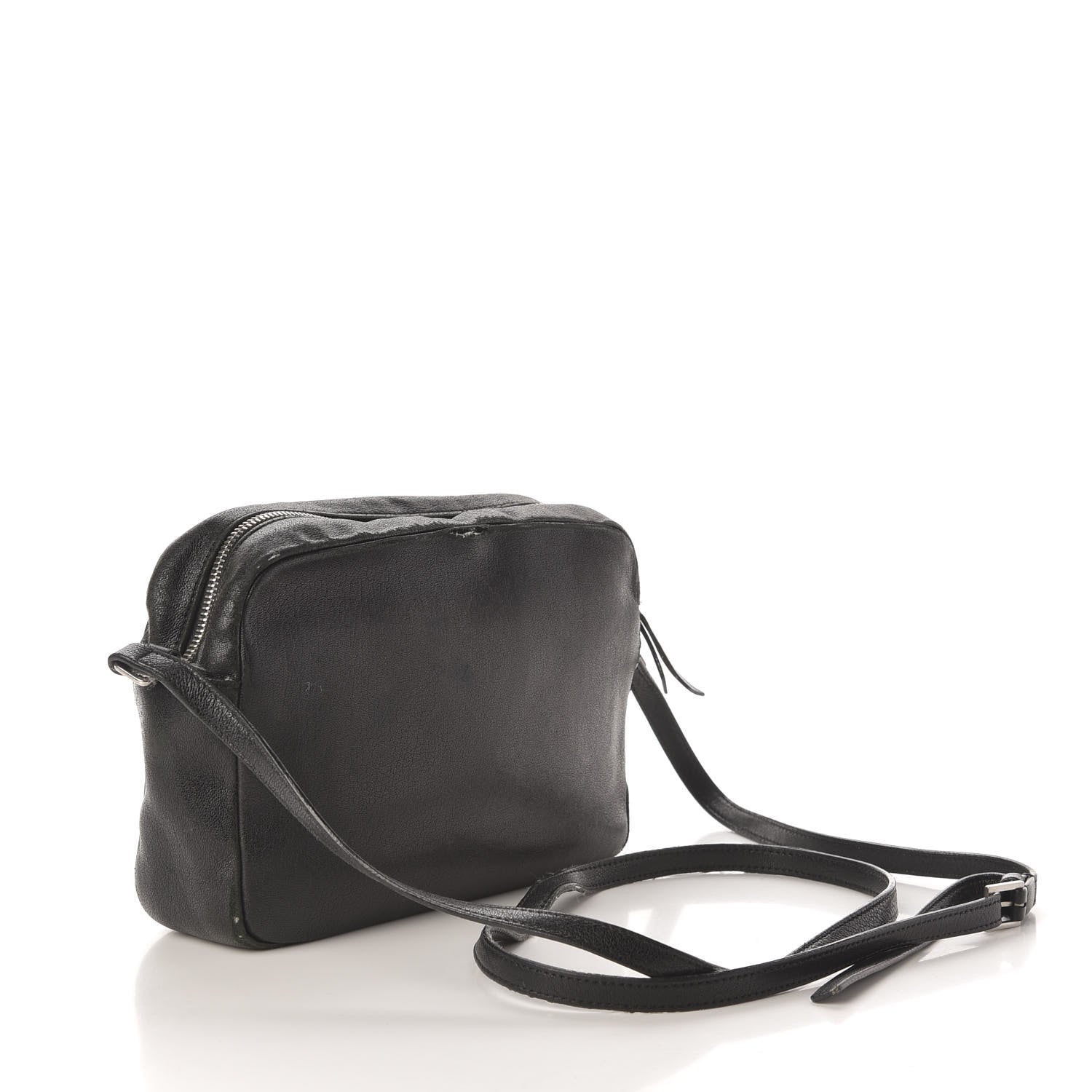 Saint Laurent Lambskin Monogram Small Lou Camera Bag Black 2 of 19