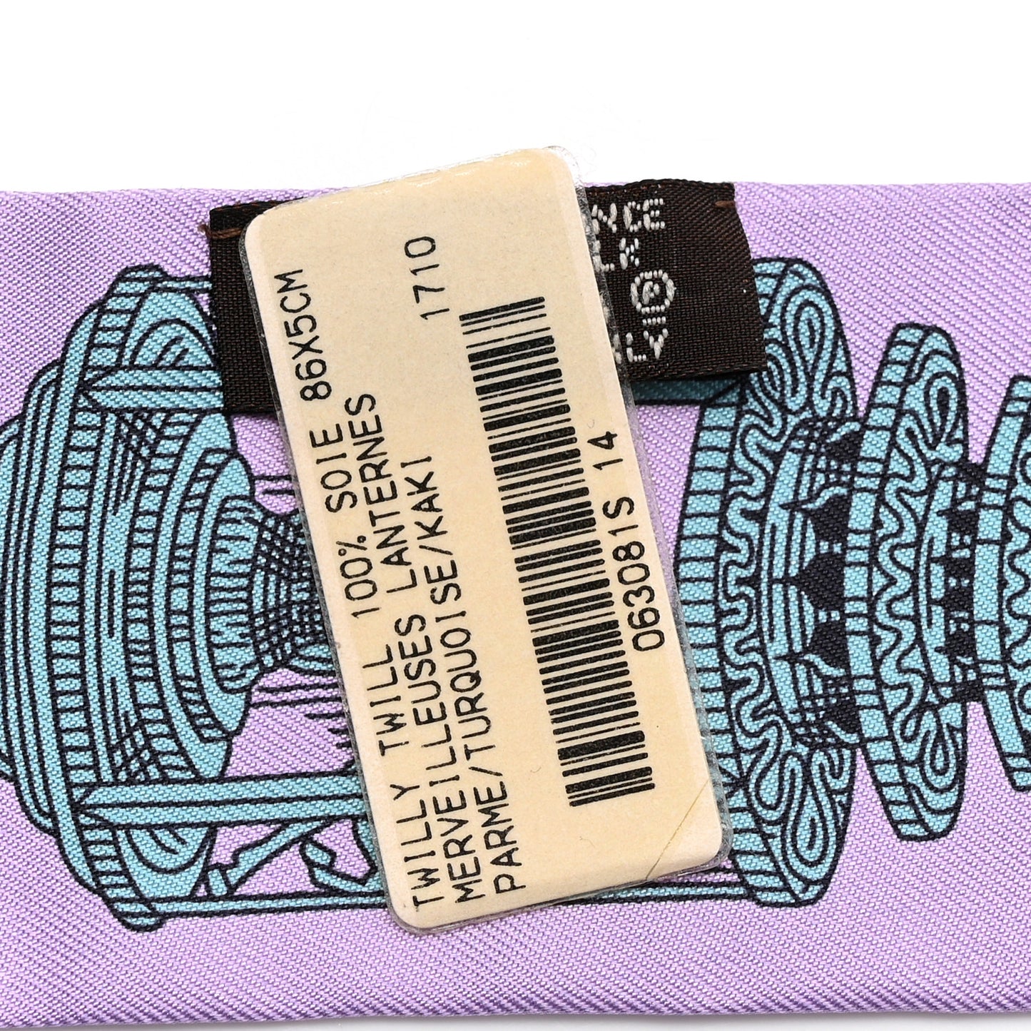 Silk Merveilleuses Lanternes Twilly Parme Turquoise Kaki