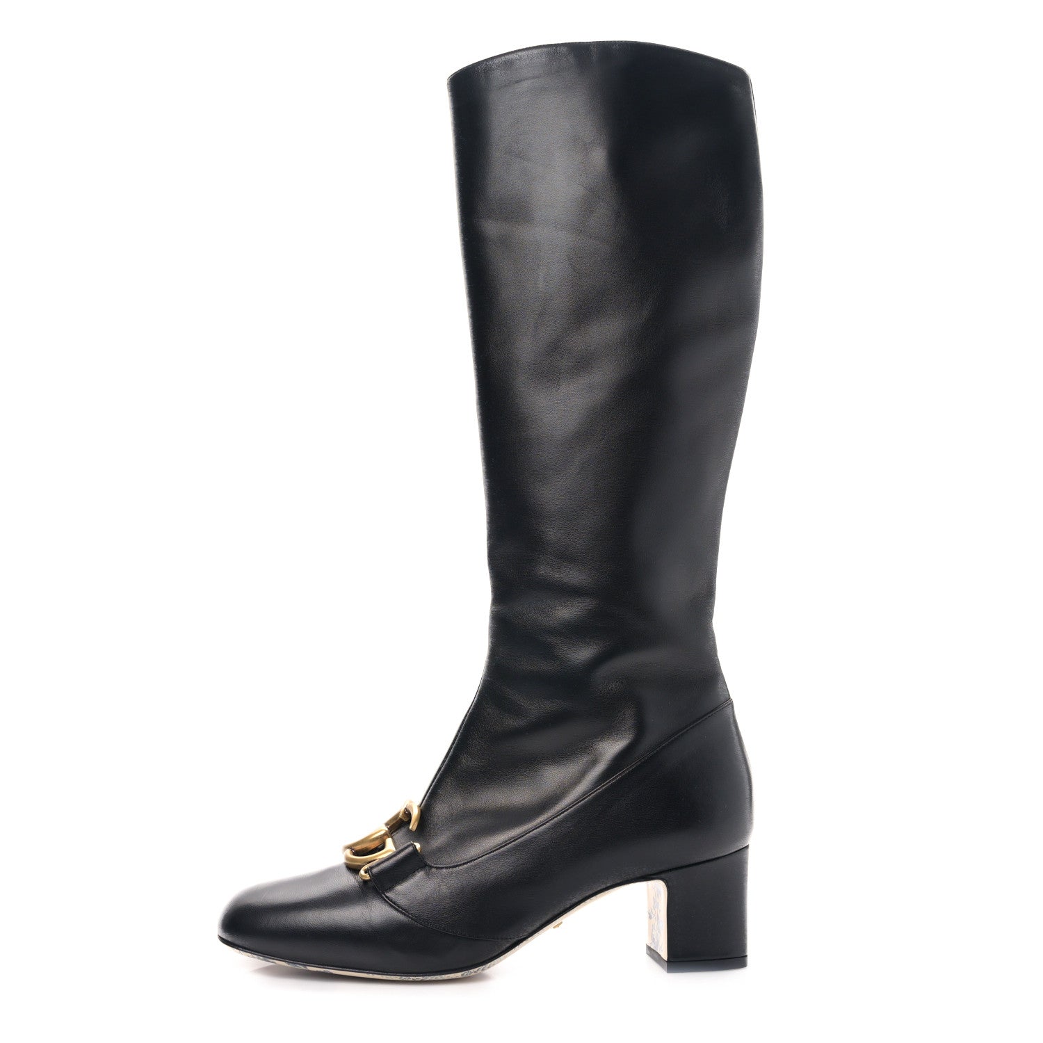 Gucci Malaga Kid GG Victoire 55mm Boots 39 Black 1 of 8