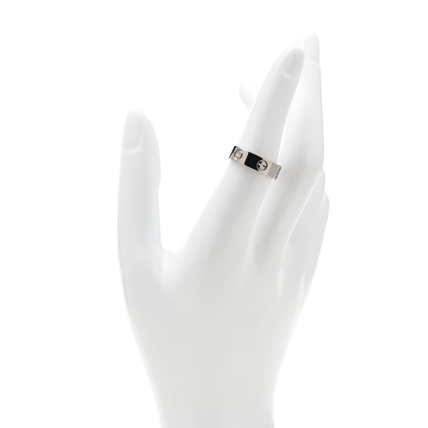 18K White Gold 5.5mm LOVE Ring 54 7