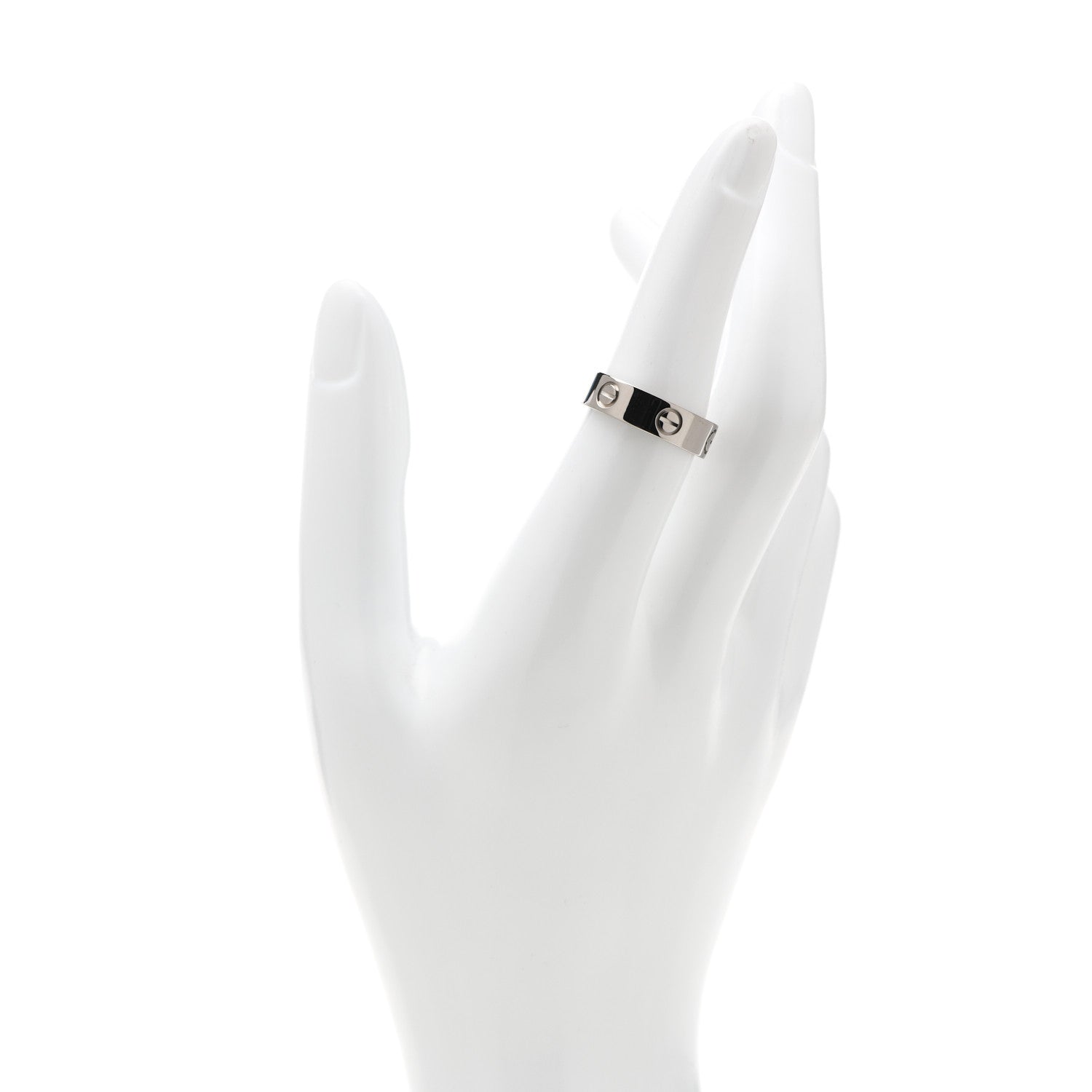 Cartier 18K White Gold 5.5mm LOVE Ring 54 7 2 of 4