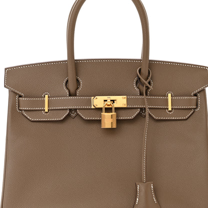 Hermes Epsom BIRKIN 30 Etoupe 8 of 11