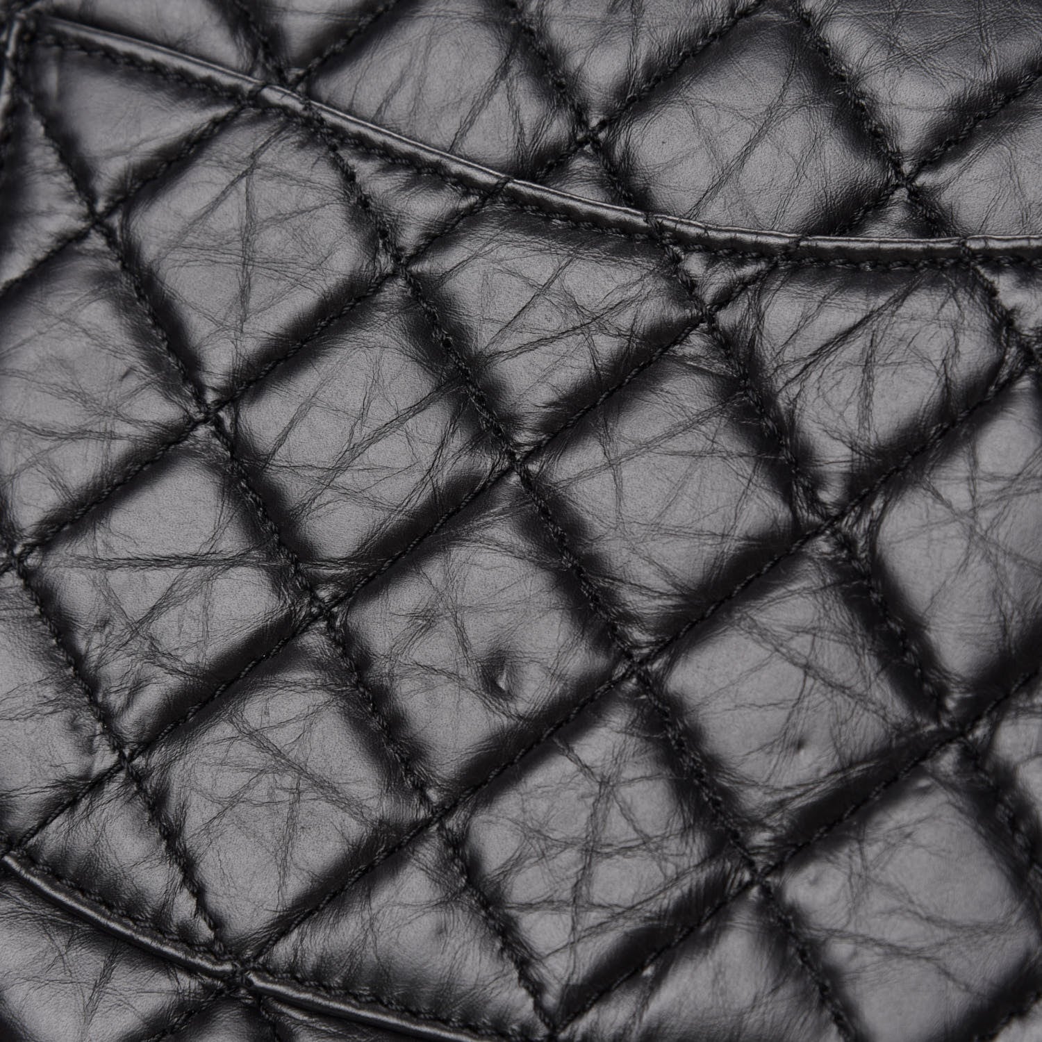 Chanel Aged Calfskin Quilted 2.55 Reissue 226 Flap Black 9 of 14