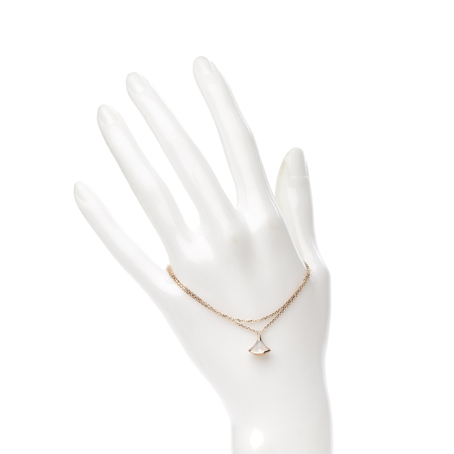Bulgari 18K Rose Gold Mother of Pearl Divas' Dream Bracelet ML 2 of 5