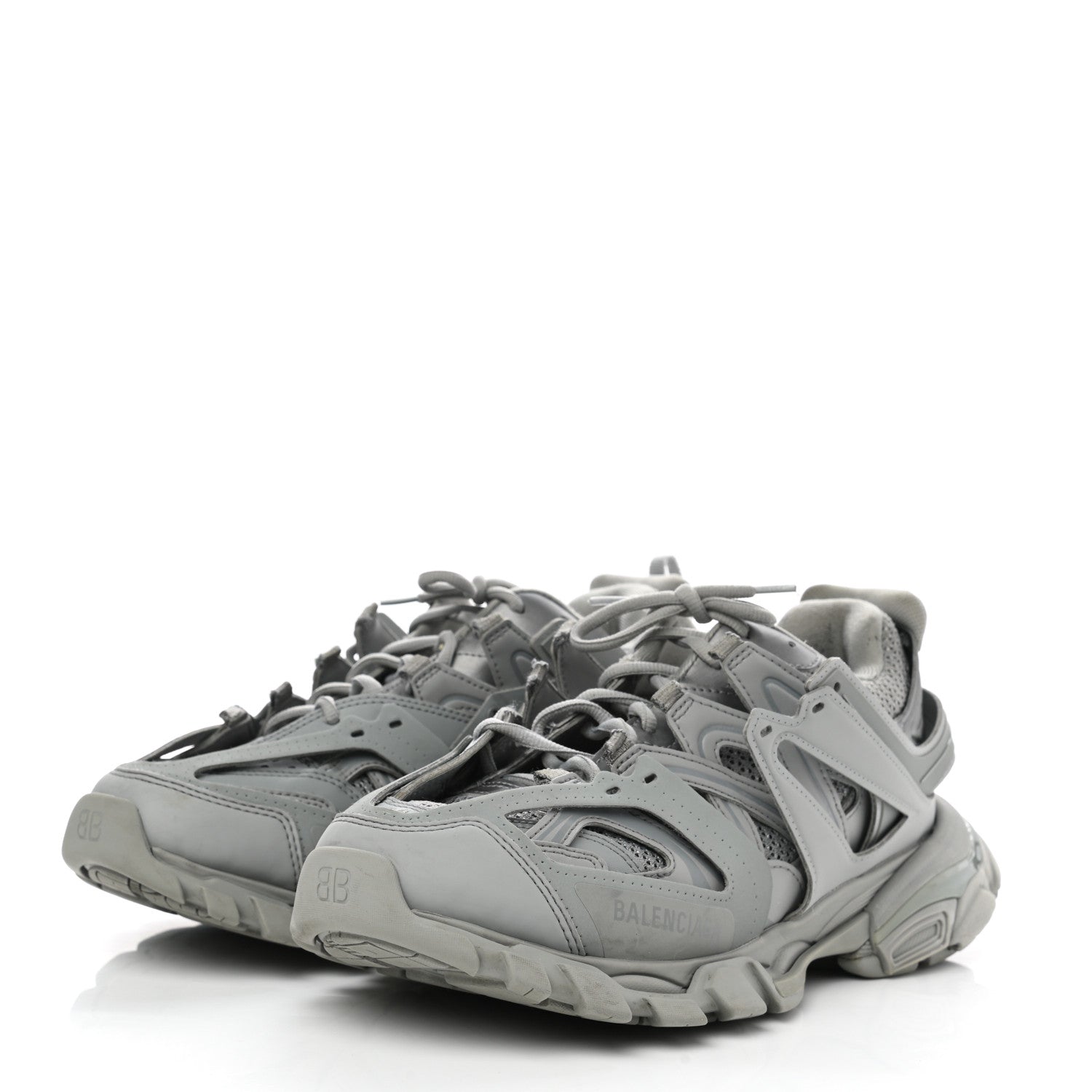 Balenciaga Mesh Rubber Womens Track Sneakers 41 Balenciaga Grey 3 of 11