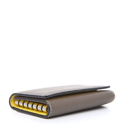 Celine Drummed Calfskin Key Case Souris 4 of 8