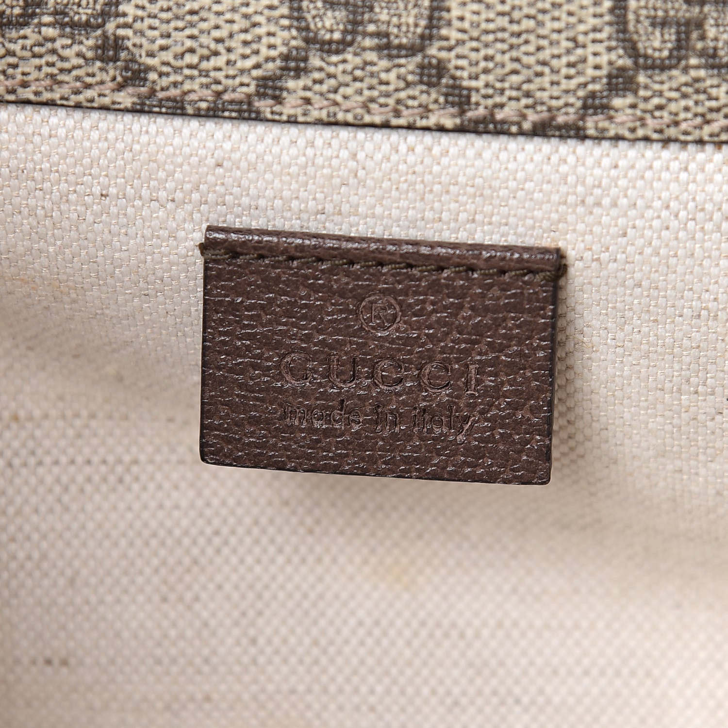 Gucci GG Supreme Monogram Web Small Neo Vintage Double Flap Messenger Bag Beige New Acero 8 of 11