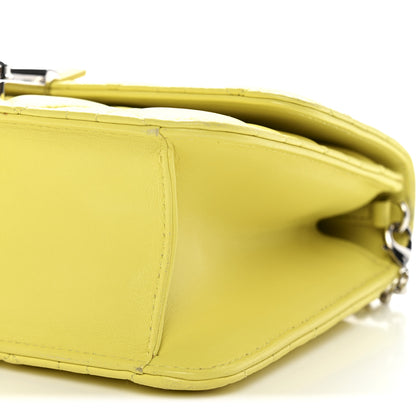 Christian Dior Lambskin Cannage Miss Dior Promenade Pouch Citron 10 of 13