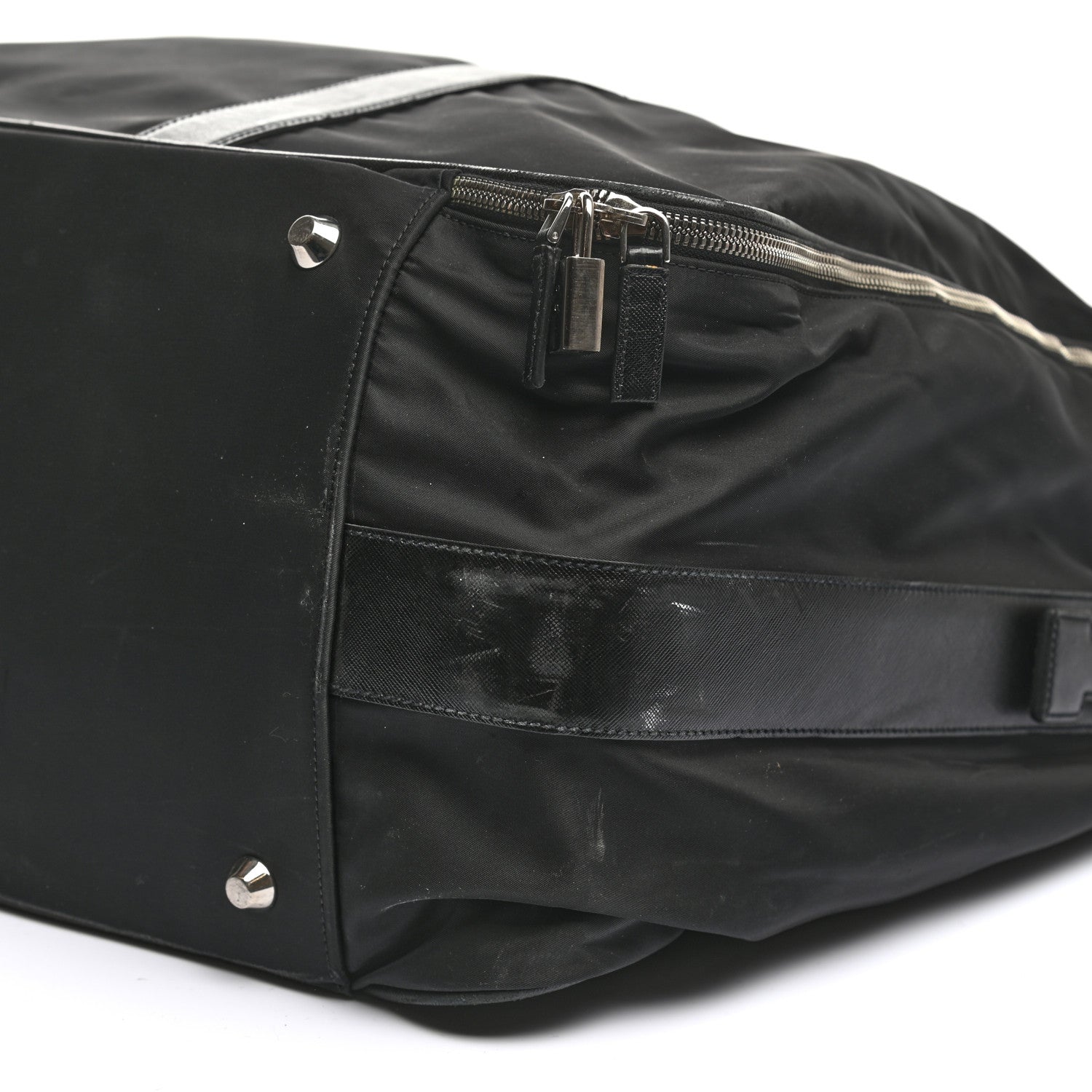 Prada Tessuto Nylon Saffiano Suitcase Black 5 of 17