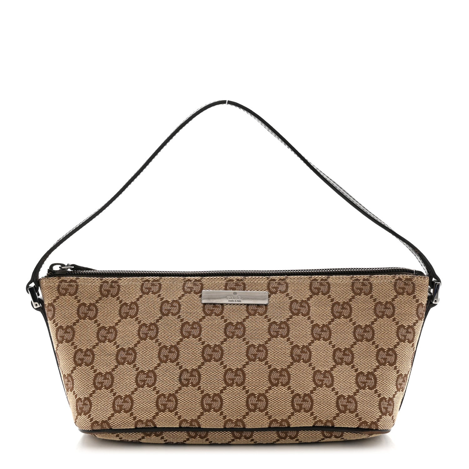 Gucci Monogram Boat Pochette Brown 1 of 10