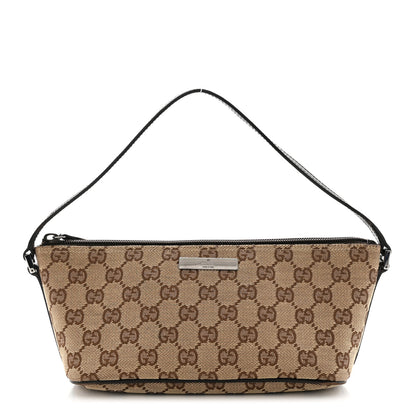 Gucci Monogram Boat Pochette Brown 1 of 10
