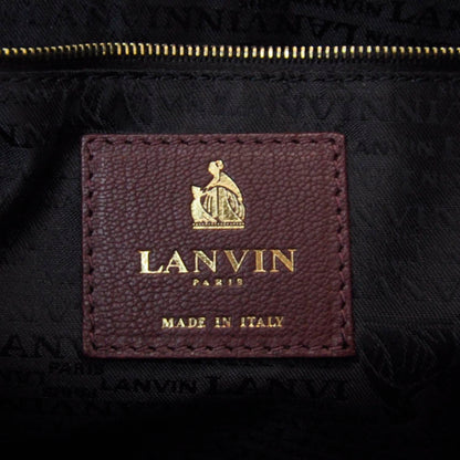 Lanvin Goatskin Amalia Bucket Bag Aubergine 9 of 9