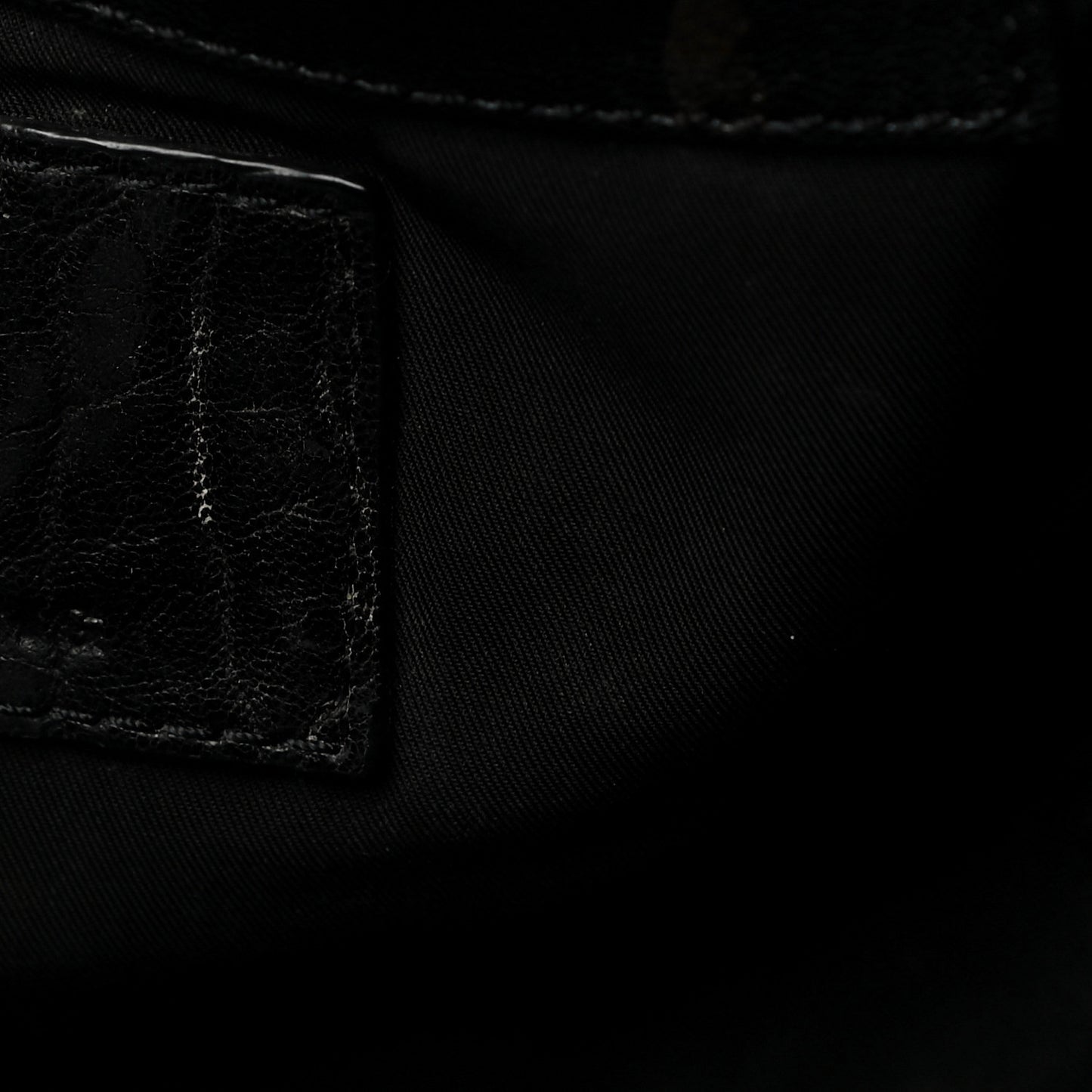 Pebbled Lambskin Mini Rockie Black Rose Gold Hardware