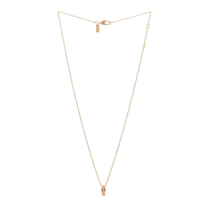 Gucci 18K Rose Gold Diamond Icon Amore Pendant Necklace 2 of 3