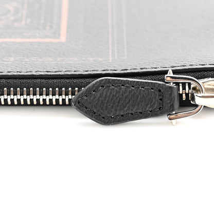 Givenchy Calfskin Cobra Print Zip Pouch Black 9 of 10