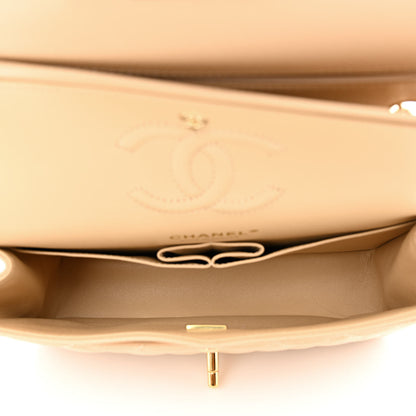Chanel Caviar Quilted Small Double Flap Beige 5 of 10