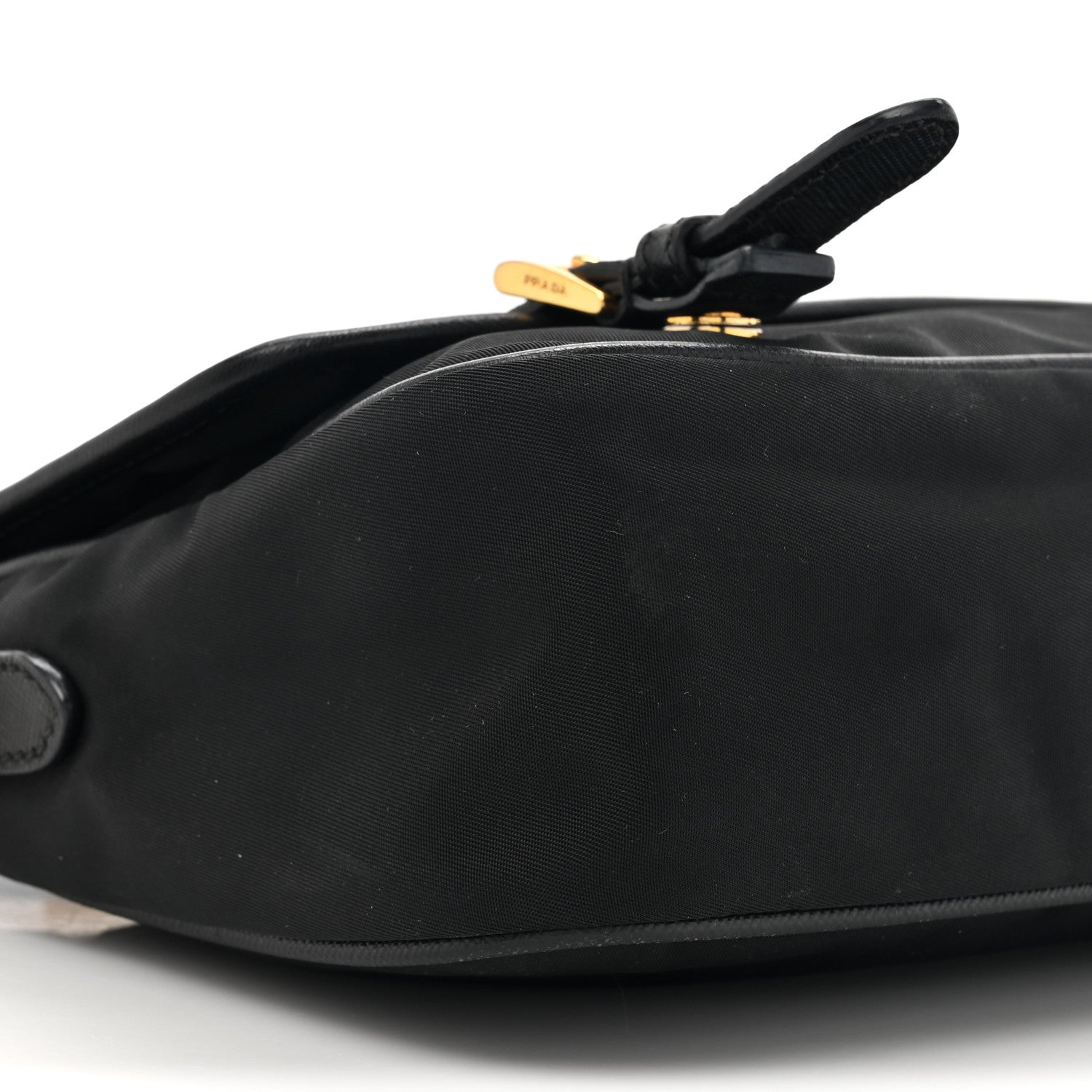 Prada Tessuto Nylon Saffiano Small Messenger Bag Black 9 of 15
