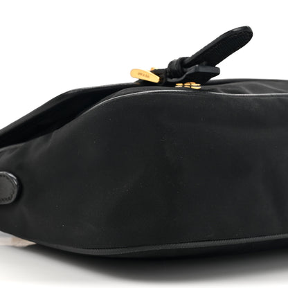 Prada Tessuto Nylon Saffiano Small Messenger Bag Black 9 of 15