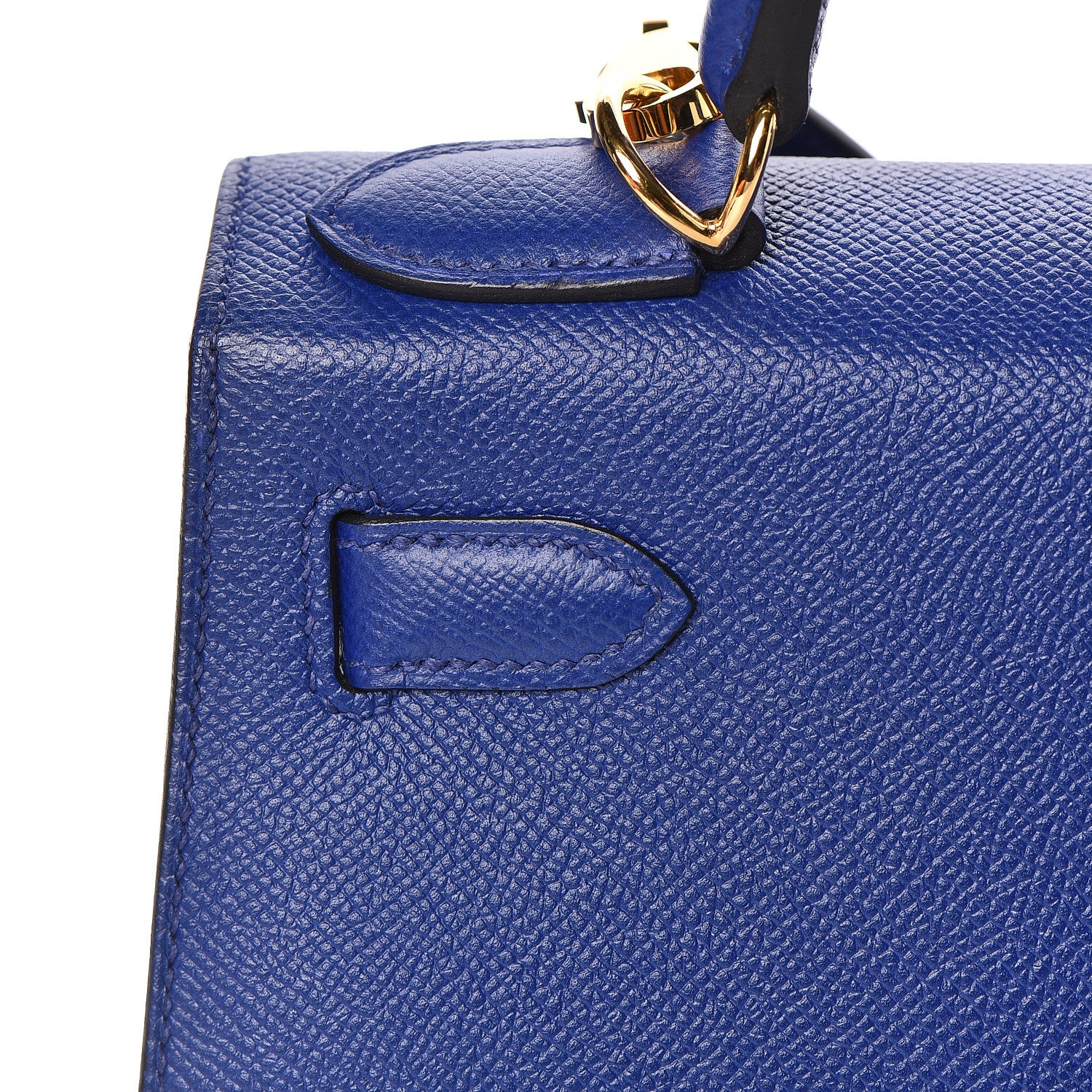 Hermes Epsom Kelly Sellier 28 Bleu Electrique 25 of 37