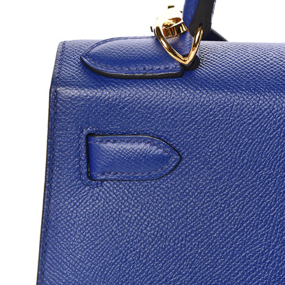 Hermes Epsom Kelly Sellier 28 Bleu Electrique 25 of 37