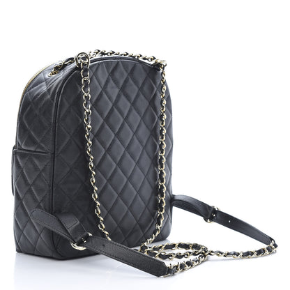 Chanel Caviar Quilted Medium Zip Around Backpack Black 2 of 10