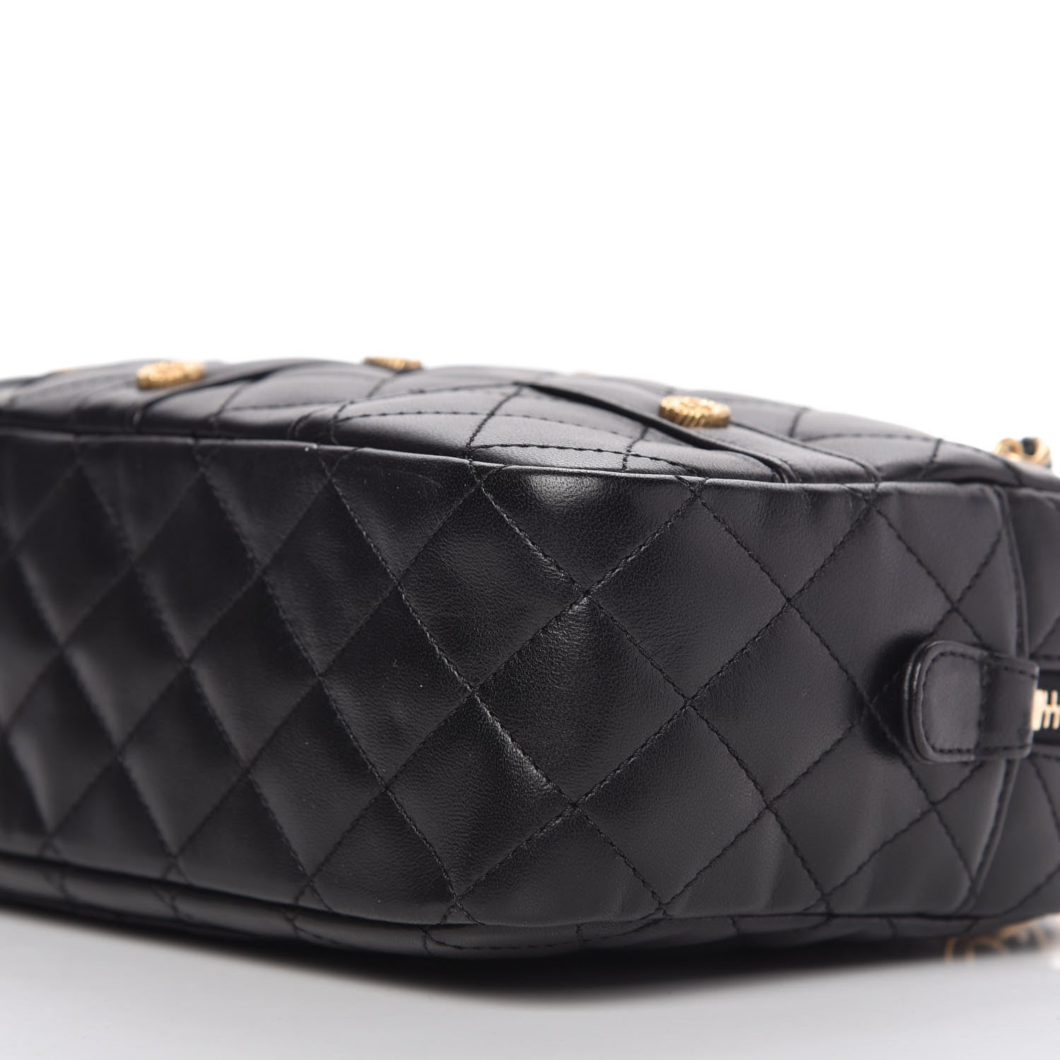 Chanel Calfskin Quilted Small Girl Shoulder Bag Black 7 of 10