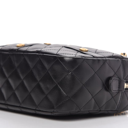 Chanel Calfskin Quilted Small Girl Shoulder Bag Black 7 of 10