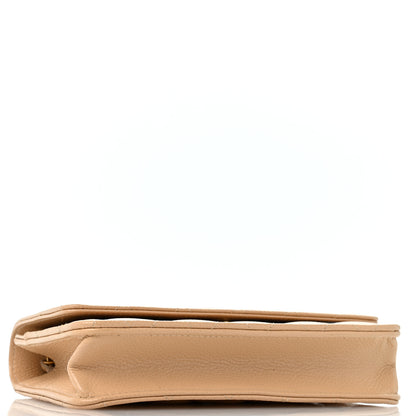 Chanel Caviar Quilted Wallet on Chain WOC Beige 4 of 11