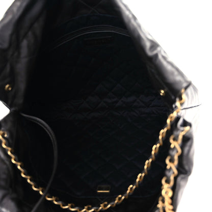 Chanel Metallic Calfskin Quilted Small Chanel 22 Ruthenium 8 of 10